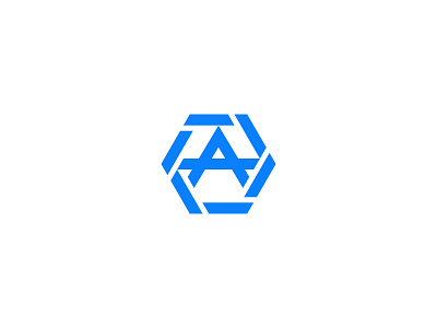 Letter A Hexagon Logo business hexagon lettermark logo logos modern simple