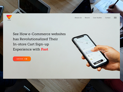 Landing page e commerce website uiux design website design