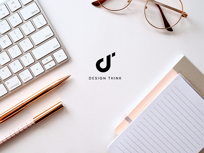 Design think logo reveal branding design logo
