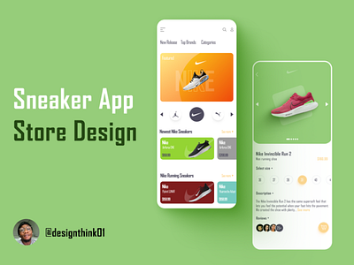 Sneaker App Store Design