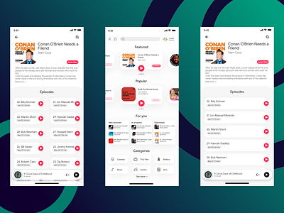 Google Podcasts design