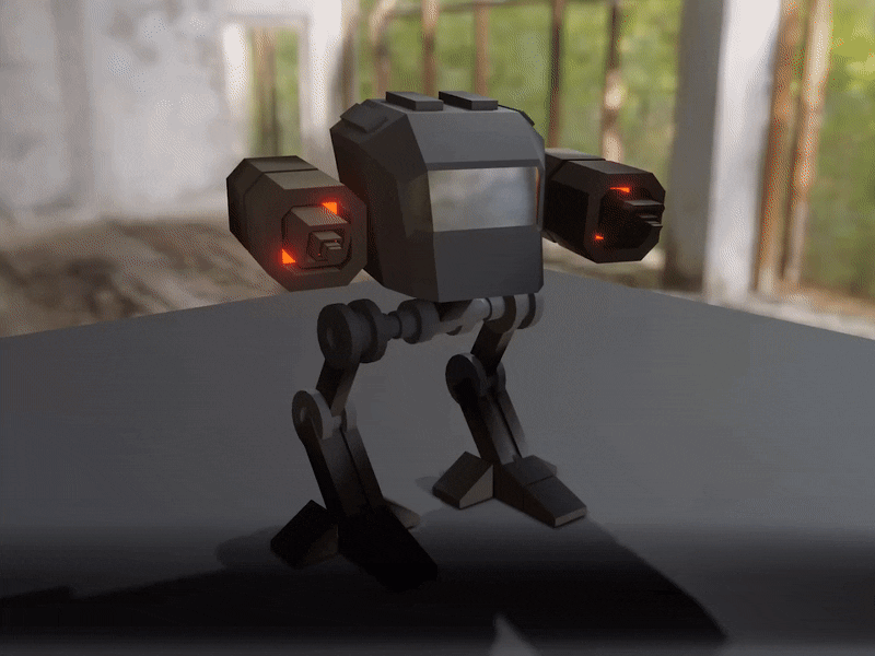3D Mecha Design 3d 3d modeling armored robot blender concept mecha robot war machine