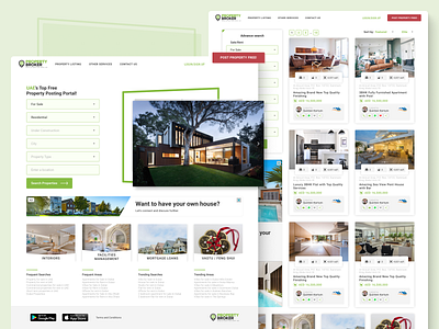 Property Broker Website UI Design property real estate ui design ux design website