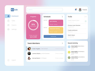 Project Management Dashboard