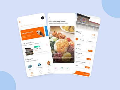 UI Design Exploration Food Apps app design exploration food food recommendation mobile app mobile app design ui ux