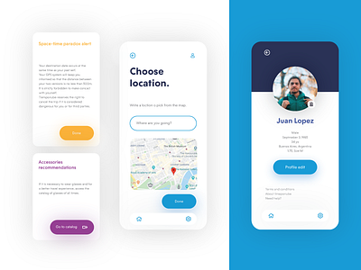 TiempoNube app graphic design ui ux