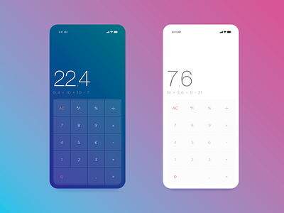 Ui Calculator ui design