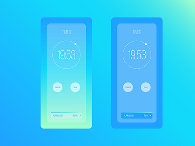 Timer graphic design ui ux web