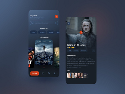 TV show app adobe xd clean and dark clean design clean ui concept dark design dashboard figma design interface mobile movie app netflix netflix app new uidesign white space