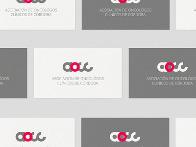 Aocc - Asociación de oncólogos clínicos de Córdoba branding design identidade visual identity identity branding identity card logo personal card web website