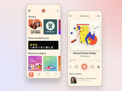 Podcast mobile app