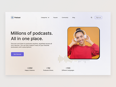Podcast - Landing page