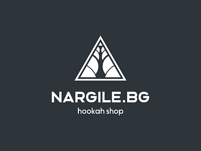 NARGILE.bg branding geometric hookah logo logotype lounge nargile shisha smoke tobacco