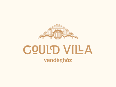 Gould Villa branding engraving etching guest house guesthouse hotel house logo logotype villa