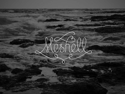Meshell band band branding design indie lettering logo
