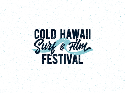Cold Hawaii branding design film festival logo surf surfing typography