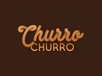 Churro Churro branding churro churros food logo typography