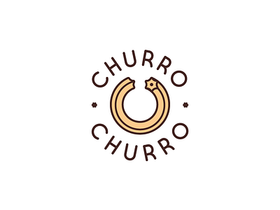 Churro Churro branding churro churros food logo minimalistic