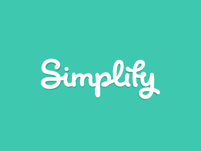 Simplify handwritten handlettering handtype handwriting lettering logotype design branding logo