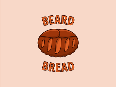 Beard Bread | Unused brand for sale baker bakery beard beard oil bearded brand branding bread design food for sale identity illustration logo logotype men sale unused vector
