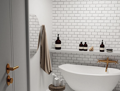 3d bathroom interior 3d 3d art blender 3d render