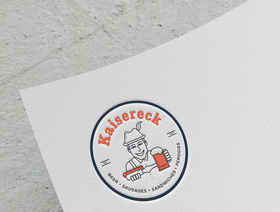 Kaisereck Deli Logo branding design illustration logo vector