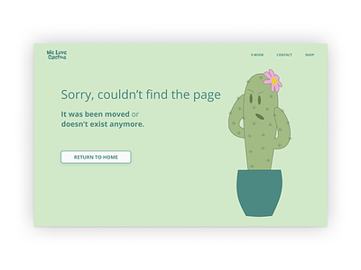 Daily UI | Challenge #8 | 404 Page