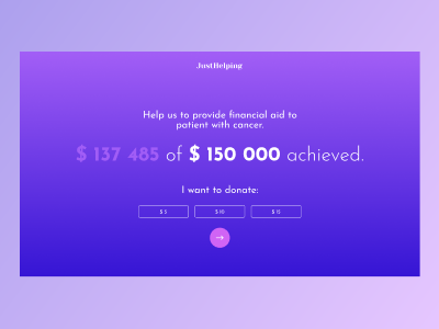 Daily UI | Challenge #32 | Crowdfunding Campaign 32 campaign cancer crowdfunding crowdfunding campaign dailyui page ui