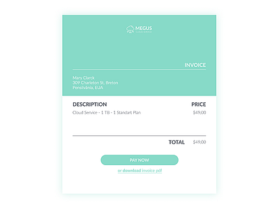 Daily UI | Challenge #46 | Invoice