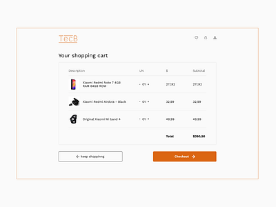 Daily UI | Challenge #58 | Shopping Cart 58 cart challenge daily dailyui shopping shopping cart ui ui58