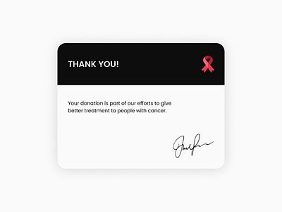 Daily UI | Challenge #77 | Thank You