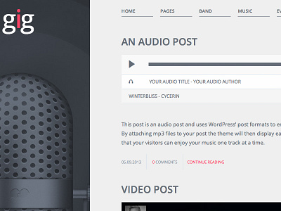 Gig 3 crowdfunding music themeforest wordpress
