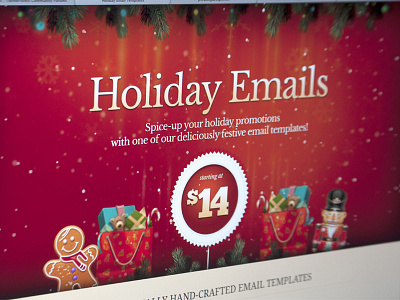 Holiday Email Templates campaigns christmas email holiday marketing themeforest