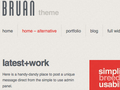 Bruan 1 braun bruan clean theme themeforest wordpress