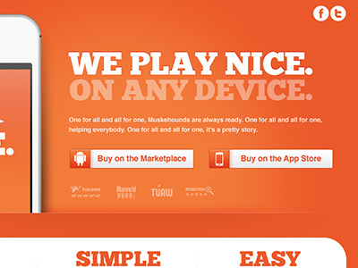 Nice app landing page 2