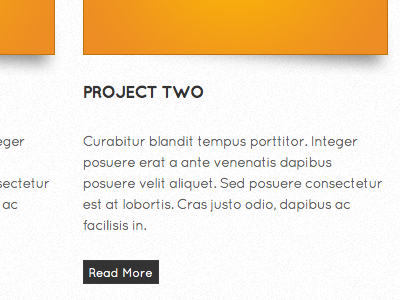 New theme type black font orange shadow text wordpress