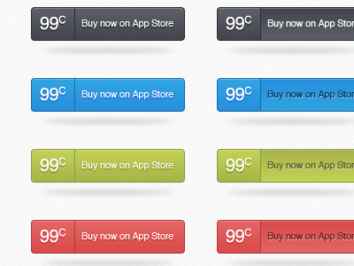 just some buttons... app buttons landing page price