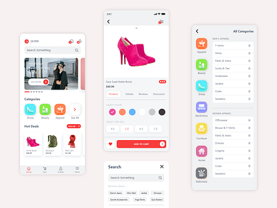 Shop By Mi | E - Commerce | UI UX app apparel ecommerce elegant ios simple trend 2019 ui ui ux ui design ui designer ui kit ux designer