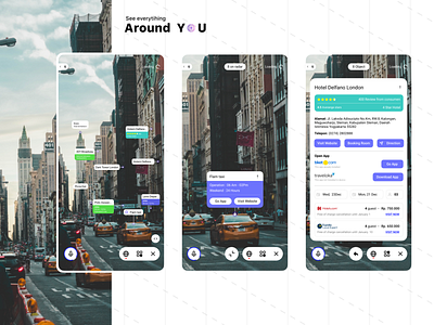 AR Around You app apple ar augmented reality google maps ui ui design ux voice assistant