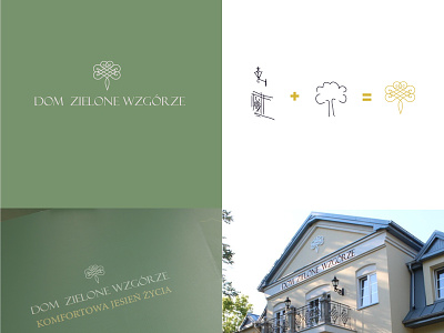 Dom Zielone Wzgórze - logo design design logo pension vector
