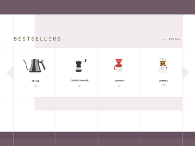 coffee makers - web design concept