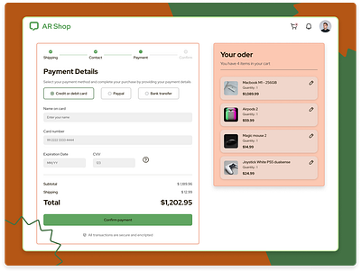 👛 Credit Card Checkout Ecommerce cart checjout checkout process clean credit card design e commerce ecommerce figma form multi step payment quatity shipping shop shopping cart ui web web design webdesign