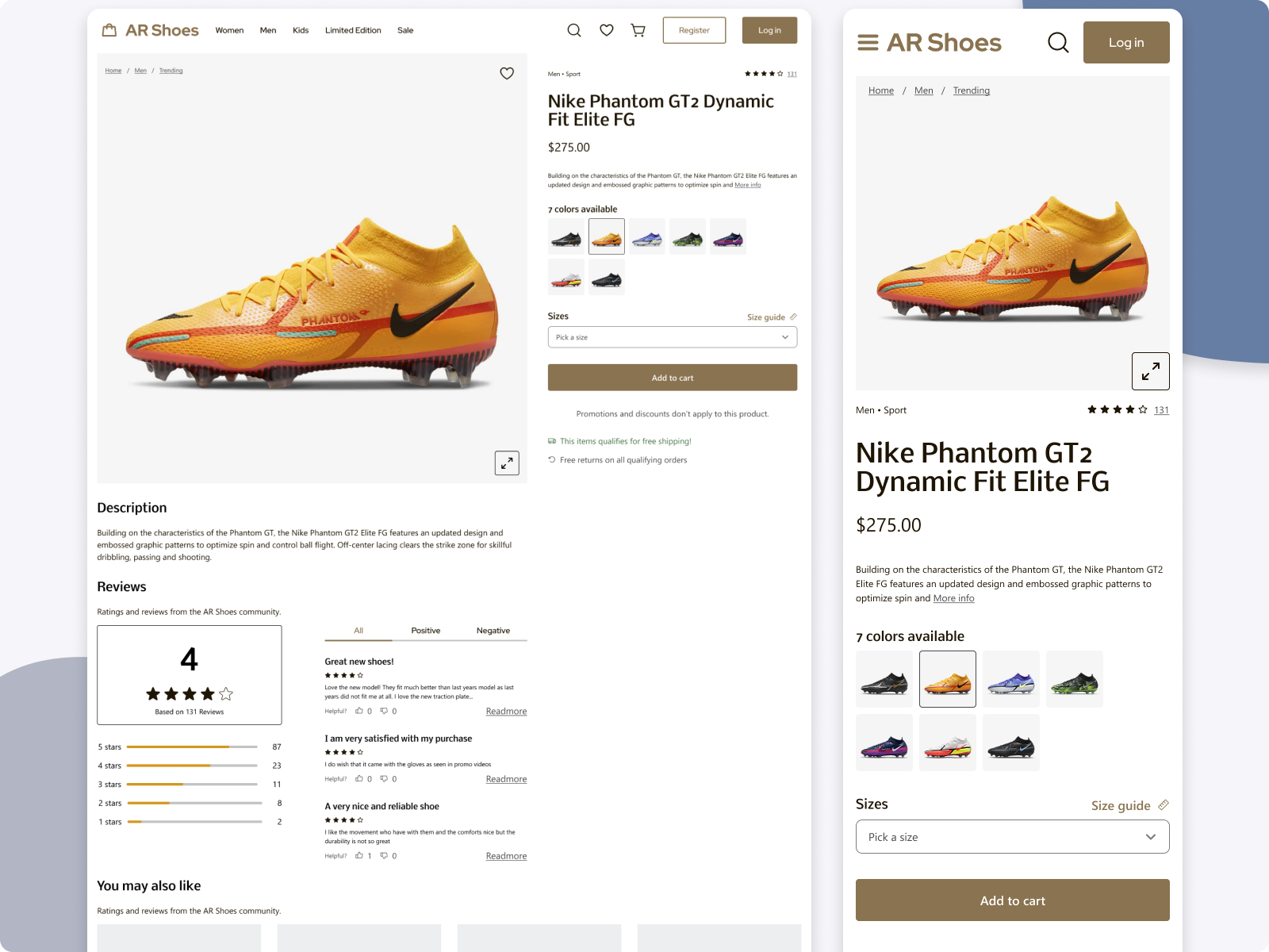 🛍️Ecommerce Product Page by Alex Ruiz on Dribbble