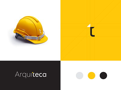 Arquiteca architecture branding build building construction design graphic design icon illustrator logo minimal typography vector