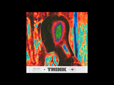 Think 🖤 album art cover design edit graphic design graphics head lsd photoshop poster psd think trip trippy vector y2k