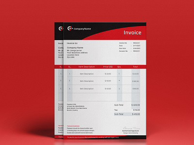 Corporate Invoice Design branding corporate branding design graphicsdesign illustration