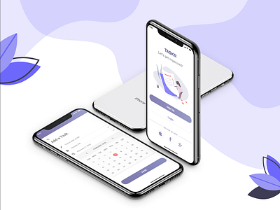 Taskr Scheduling App app branding design icon illustration minimal typography ui