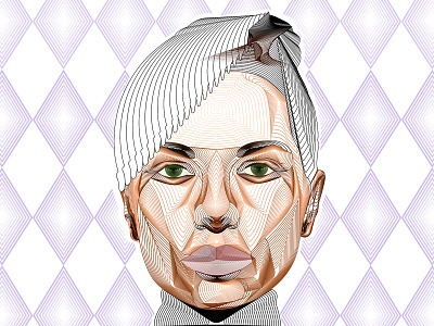 portrait 02 design illustration vector