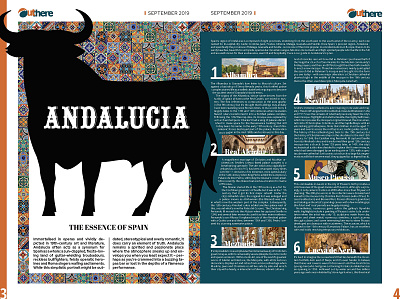 Andalucia design layout magazine magazine design spread