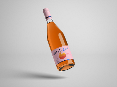 spritzzer graphic design winelabel